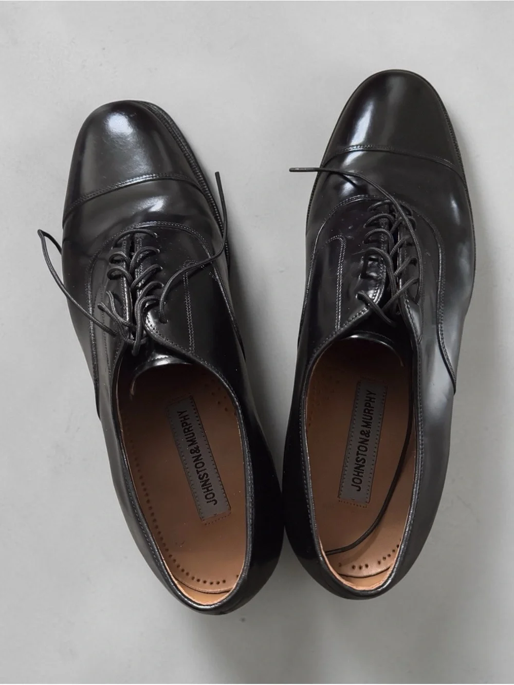 Johnston & Murphy Melton Cap Toe Genuine Calf Leather Oxfords size 11.5